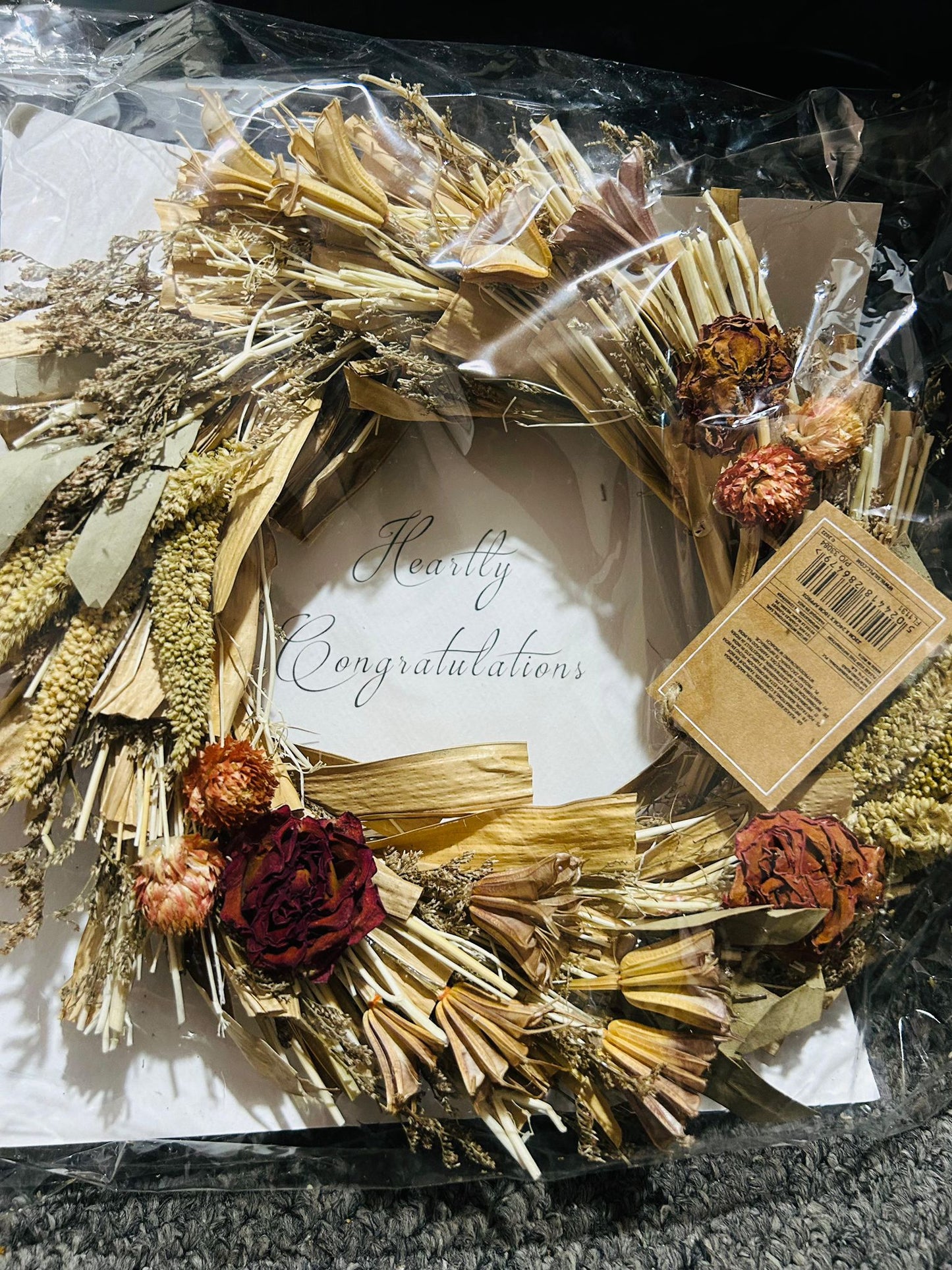 Dry wooden sticks wreath - FREE SHIPPING